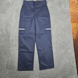 FedEx Stan Herman Work Cargo Pants Navy Blue Mens 30R Polyester Cotton‎